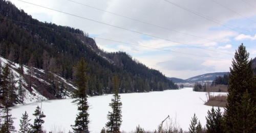 Озеро Чейбеккёль зимой